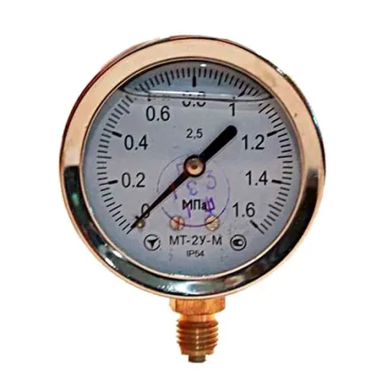 Манометр глицериновый МТ-2У-Ву радиальный 1,6 МПа