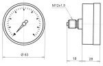 Манометр МТ-2У-М
