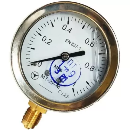 Манометр гліцериновий МТ-2У-М радіальний 1,0 МПа кл. 2,5 М12x1,5