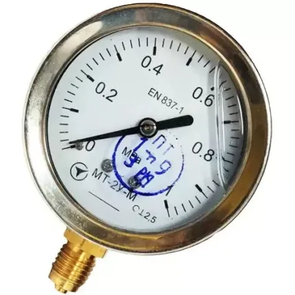 Манометр гліцериновий МТ-2У-М радіальний 1,0 МПа кл. 2,5 М12x1,5