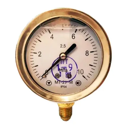 Манометр гліцериновий МТ-2У-Ву радіальний 10 МПа