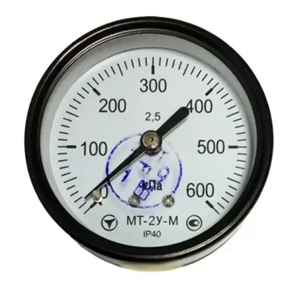 Манометр МТ-2У-М осьовий 600 кПа кл. 2,5 М12x1,5