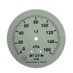 Манометр МТ-2У-М радіальний 160 кПа кл.2,5 М12x1,5