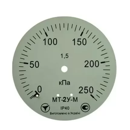 Манометр МТ-2У-М радіальний 250 кПа кл.2,5 М12x1,5
