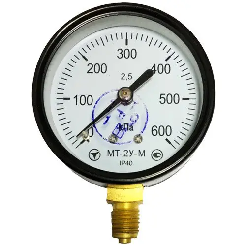 Манометр МТ-2У-М радіальний 600 кПа кл.2.5 М12x1.5