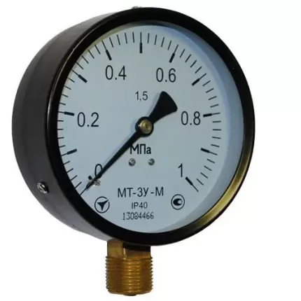 Манометр МТ-3У-М (економ) радіальний 1 МПа кл.1,5 G1/2"