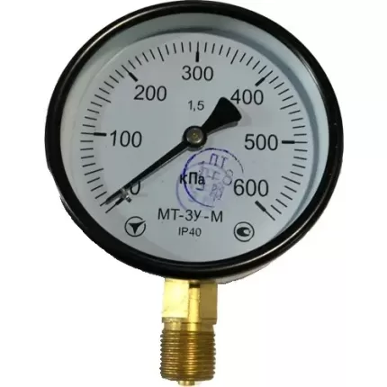 Манометр МТ-3У-М (економ) радіальний 600 кПа кл. 1,5 М20x1,5