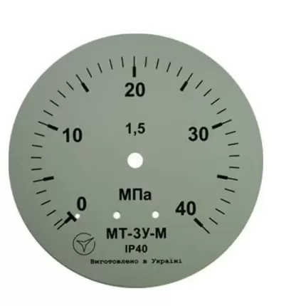 Манометр МТ-3У-М радіальний 40 МПа кл. 1,5 М20x1,5