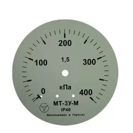 Манометр МТ-3У-М радіальний 400 кПа кл. 1,5 М20x1,5