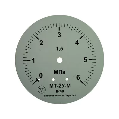 Манометр МТ-2У-М радиальный 6 МПа кл.2,5 М12x1,5