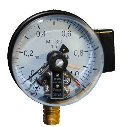 Манометр електроконтактний МТ-3С 100 кПа кл. 1,5 М20x1,5