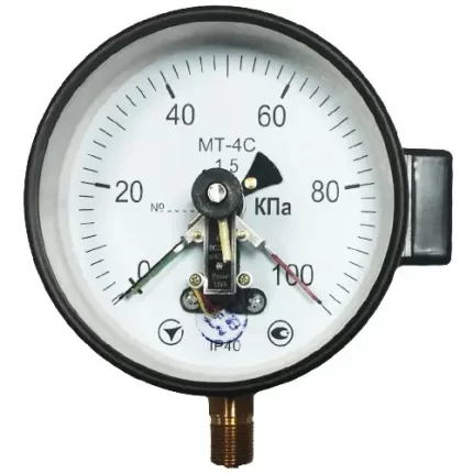 Манометр електроконтактний МТ-4С 100 кПа кл. 1,5 М20x1,5