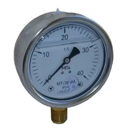 Манометр гліцериновий МТ-3У-М радіальний 40 МПа кл. 1,5 М20x1,5