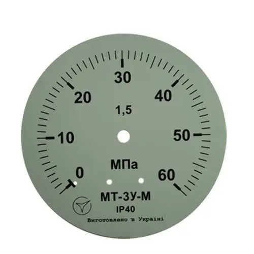 Манометр гліцериновий МТ-3У-М радіальний 60 МПа кл. 1,5 М20x1,5