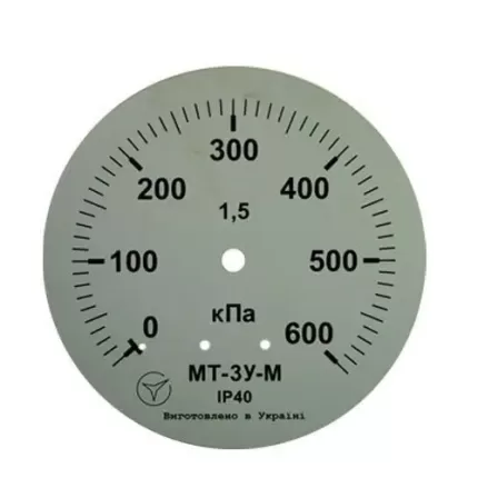 Манометр гліцериновий МТ-3У-М радіальний 600 кПа кл. 1,5 М20x1,5
