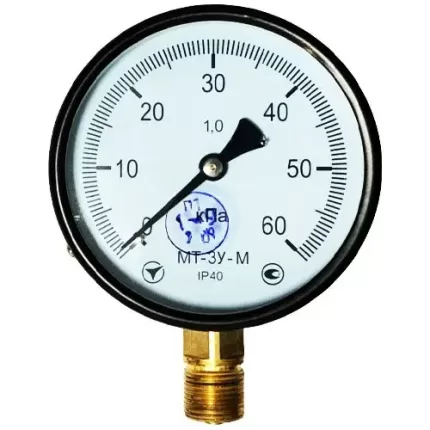 Манометр МТ-3У-М радіальний 60 кПа кл. 1 М20x1,5