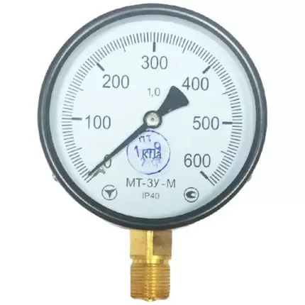 Манометр МТ-3У-М радіальний 600 кПа кл. 1 М20x1,5