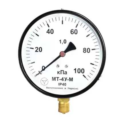 Манометр МТ-4У-М радіальний 100 кПа кл. 1 М20x1,5