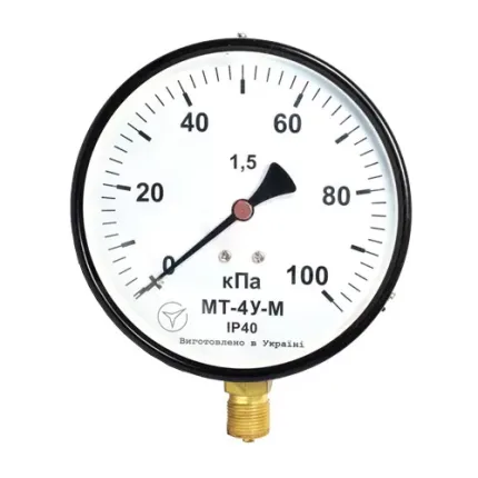 Манометр МТ-4У-М радіальний 100 кПа кл. 1,5 М20x1,5