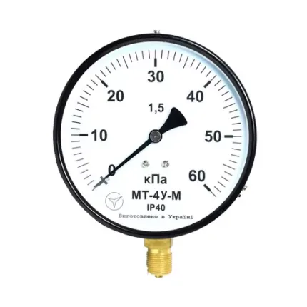 Манометр МТ-4У-М радіальний 60 кПа кл. 1,5 М20x1,5