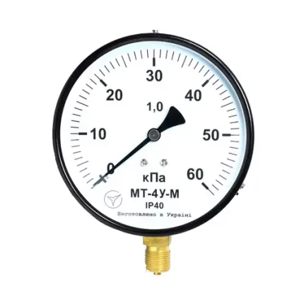 Манометр МТ-4У-М радіальний 60 кПа кл. 1 М20x1,5