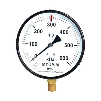 Манометр МТ-4У-М радіальний 600 кПа кл. 1 М20x1,5