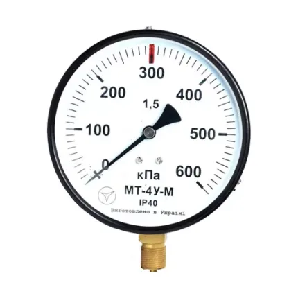 Манометр МТ-4У-М радіальний 600 кПа кл. 1,5 М20x1,5