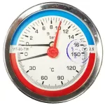 Термоманометр МТ-80-ТМ осьовий 16 bar 150°C