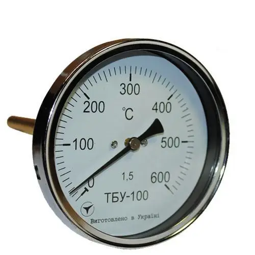 Термометр біметалічний осьовий ТБК-100/50 кл. 1,5 (-35...+60°C)