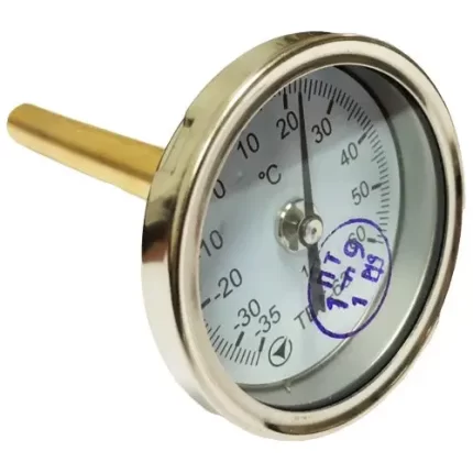 Термометр біметалічний осьовий ТБУ-63/100 кл. 1,5 (-35...+60°C)