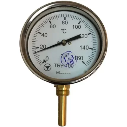 Термометр біметалічний радіальний ТБУ-100/50 кл. 1,5 (0 ... + 160 ° C)