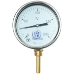 Термометр біметалічний радіальний ТБК-100/50 кл. 1,5 (0 ... + 200 ° C)