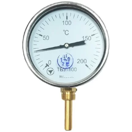 Термометр біметалічний радіальний ТБК-100/50 кл. 1,5 (0 ... + 200 ° C)
