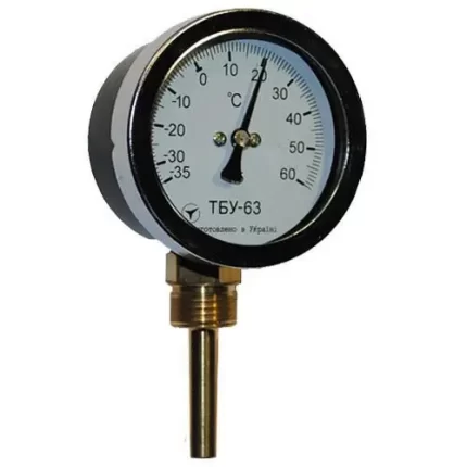 Термометр біметалічний радіальний ТБК-63/100 кл. 1,5 (-35 ... + 60 ° C)