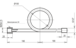 Трубка сифонна (Перкінса) пряма М20x1,5 G1 / 2 "