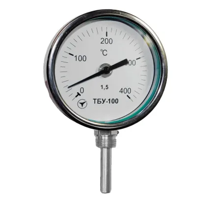 Термометр біметалічний радіальний ТБУ-100 нержавійка